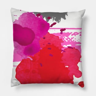 paint splash art Pillow