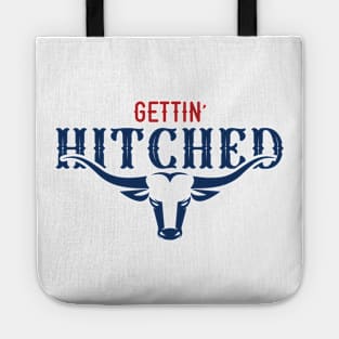 Cowgirl bachelorette - getting hitched Tote