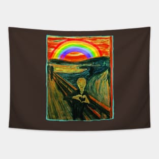 We Still Scream Homage to Munch Tapestry