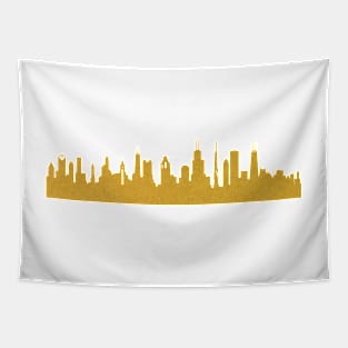 Golden Chicago Tapestry