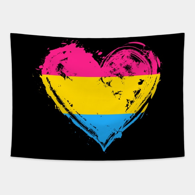 Pansexual Pride Flag Tapestry by BrightGift