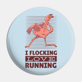 Flamingo Running Pin