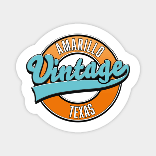 Amarillo Texas vintage logo Magnet