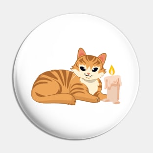 Easily Distracted by Cats and Candles Pin