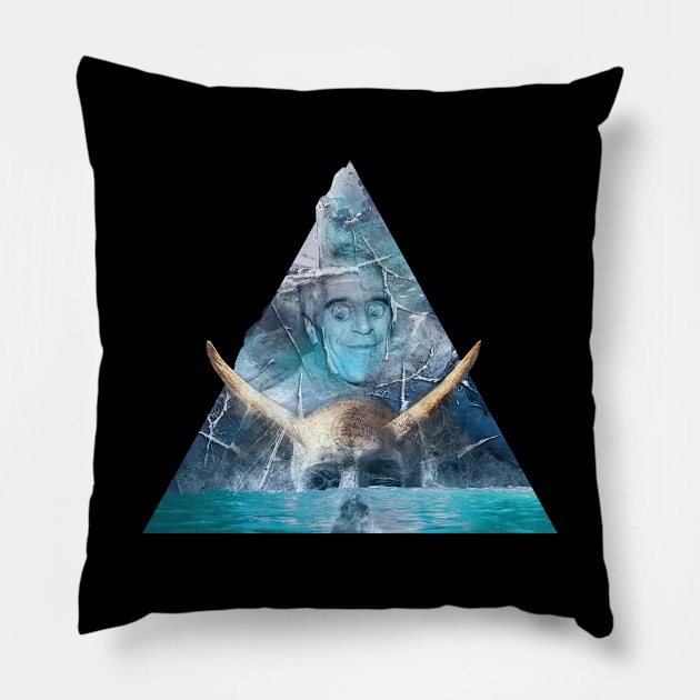 Epstein On Ice! Pillow by Weird Science Pod