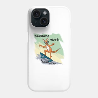 Kangaroo Kicks & Aussie Tricks Skateboarding funny Kangaroos Phone Case