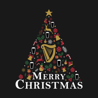 Merry Christmas Irish Tree T-Shirt