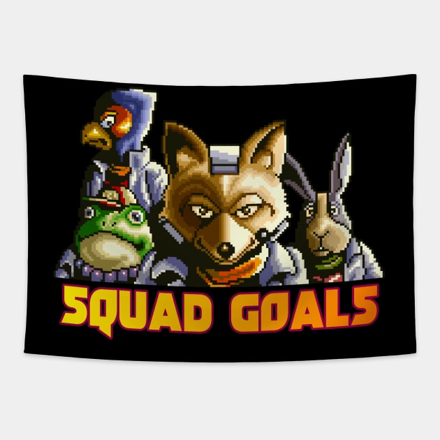 Star Fox - Squad Goals Tapestry by retroworldkorea