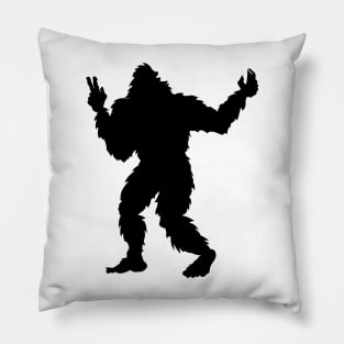 Bigfoot Take Selfies Pillow