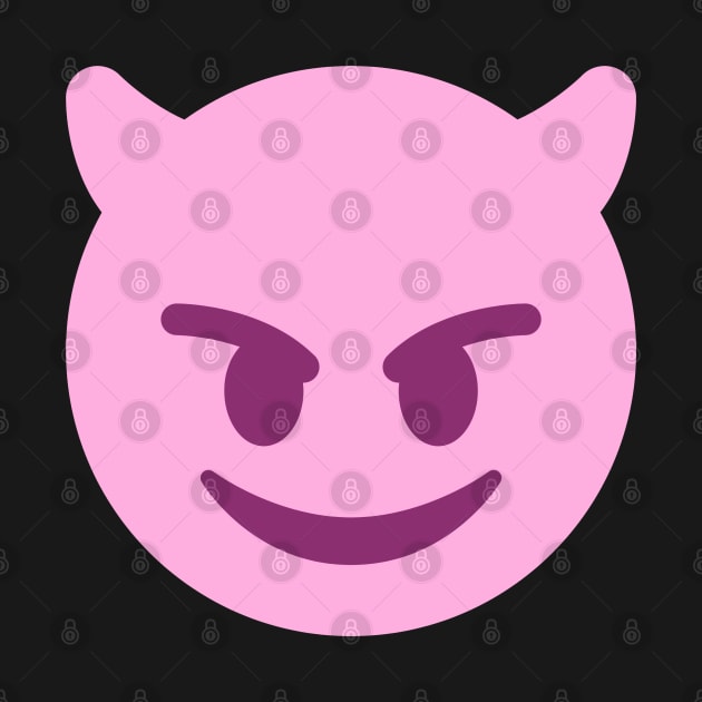 Pink devil emoji by myabstractmind