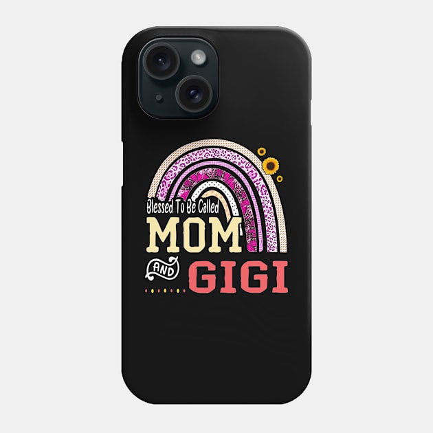 blessed to be called mom and gigi Phone Case by Leosit