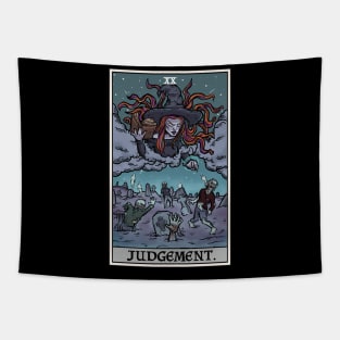 Judgement Tarot Card Necromancer Witch  Zombies Terror Tarot Tapestry