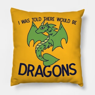 I was told there would be DRAGONS Pillow