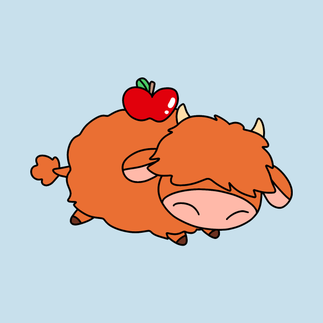 Apple Highland Cow by saradaboru