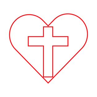 Cross within a Heart T-Shirt