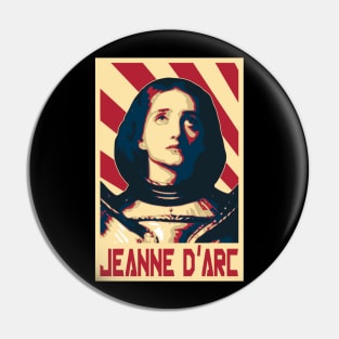 Joan Of Arc Jeanne D'Arc Arc Retro Propaganda Pin