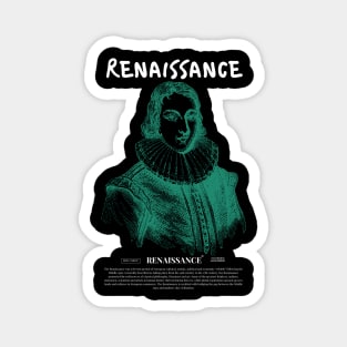 renaissance prince green white Magnet