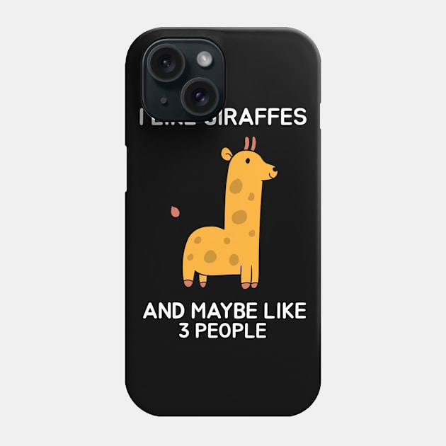 I like giraffes and maybe like 3 people Phone Case by Screamingcat