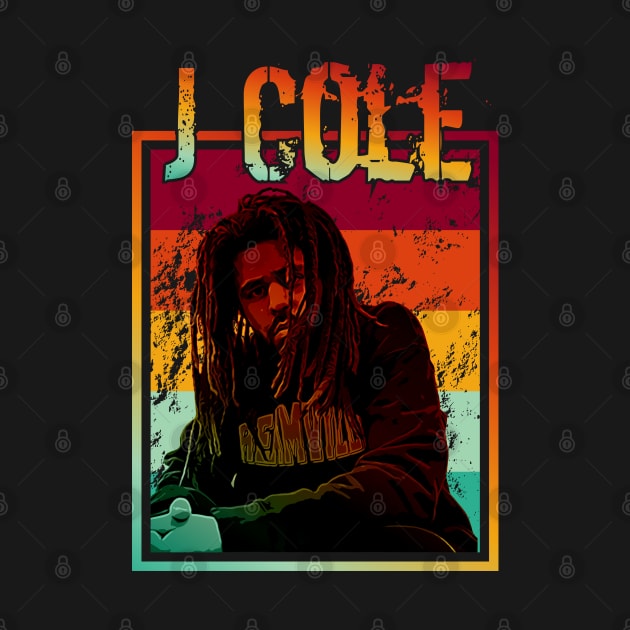 J Cole | retro poster by Aloenalone