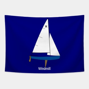 Windmill Sailboat Tapestry