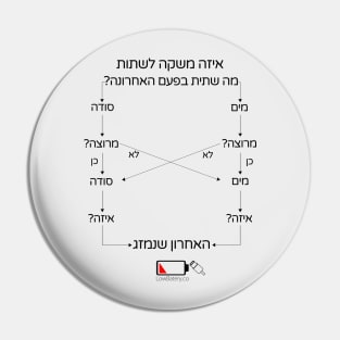 איזה משקה לשתות - המשקה הרשמי Pin