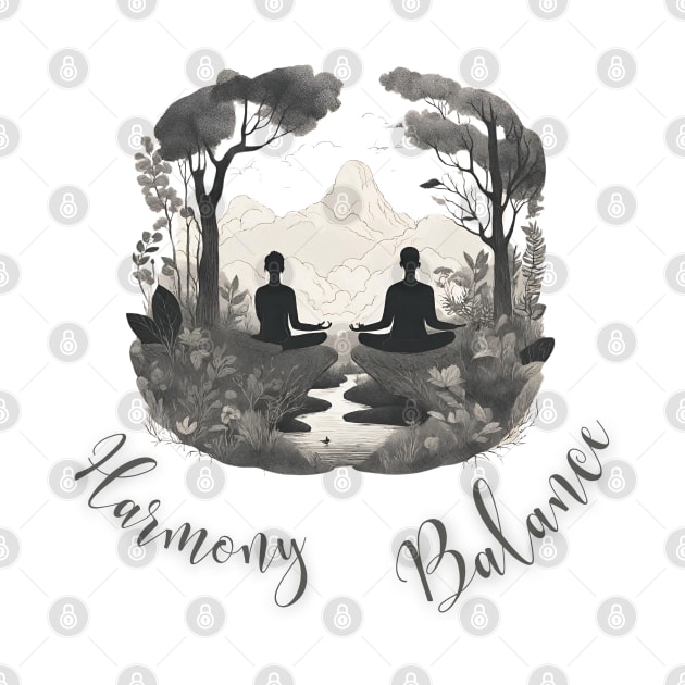 Harmony Balance, Meditation, Inspirational, Mental Health by Peacock-Design