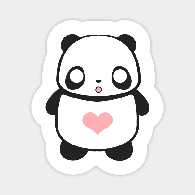 'Very Kawaii Panda Cartoon' Cute Panda Gift Magnet by ourwackyhome