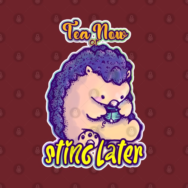 Tea Time Hedgehog by Sutilmente