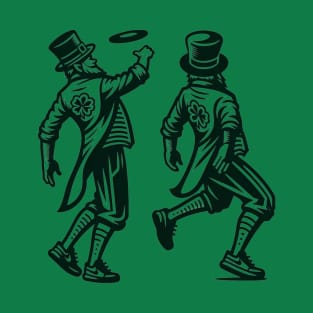 Leprechauns playing doubles T-Shirt