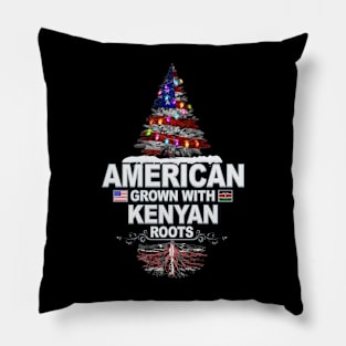 Christmas Tree  American Grown With Kenyan Roots - Gift for Kenyan From Kenya Pillow