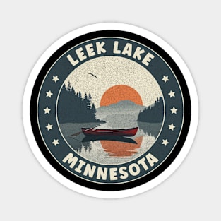 Leek Lake Minnesota Sunset Magnet