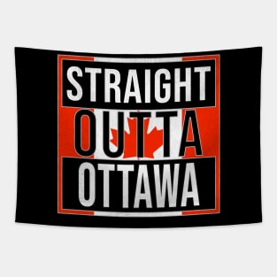 Straight Outta Ottawa Design - Gift for Ontario With Ottawa Roots Tapestry