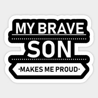 I Am Proud Of My Son Stickers Teepublic