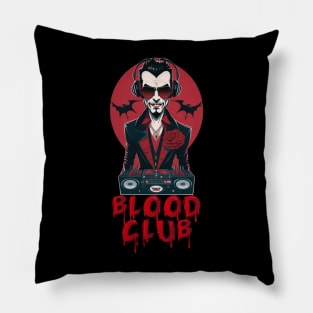 Vampiric Blood Club DJ! (Red/Black) Pillow