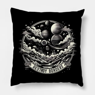 Destroy Borders Pillow