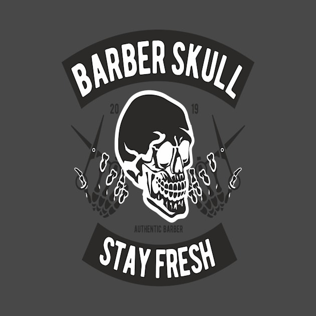 Barber Skull   Shop Desing by The Squeez