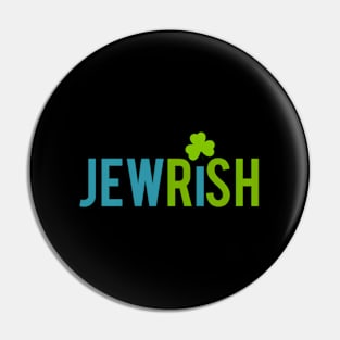 Jewish St Patricks Day Shamrock Jewish Irish Pin