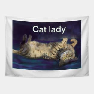 Catt ladie Tapestry