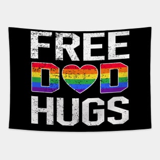 Free Dad Hugs Lgbt Pride Tapestry