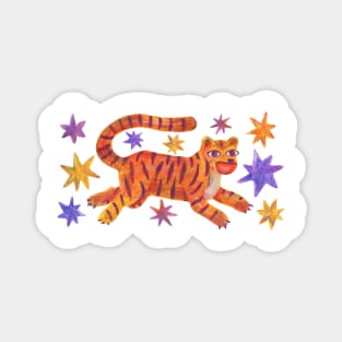 happy-go-lucky tigers Magnet