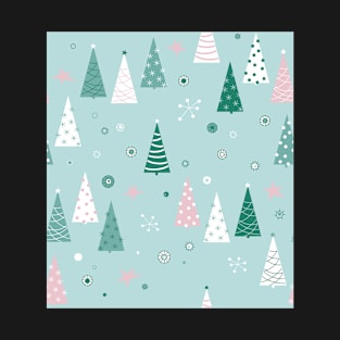 Christmas forest and ornaments T-Shirt