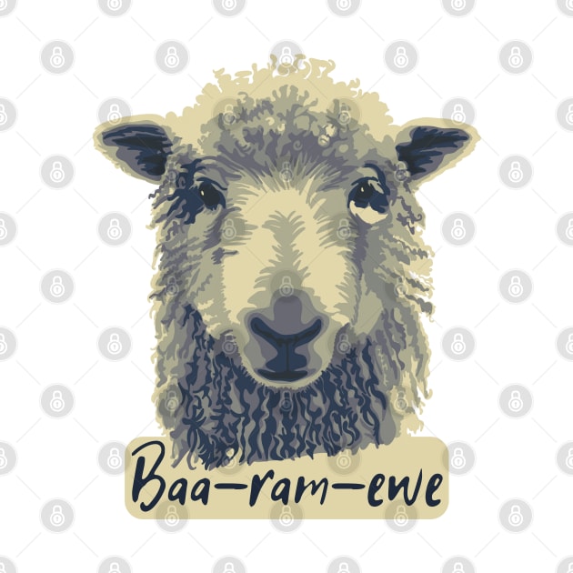 Baa-Ram-Ewe Sheep by Slightly Unhinged