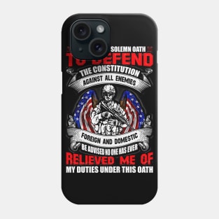 Black Panther Art - USA Army Tagline 14 Phone Case