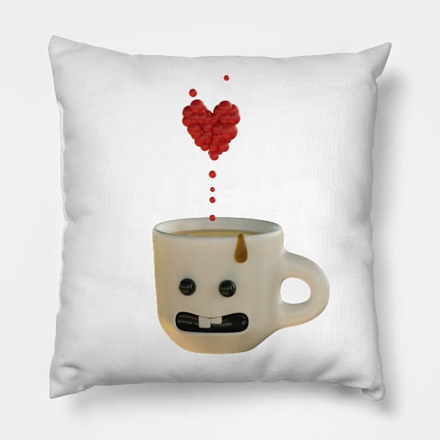 Love coffee Pillow by fakeface