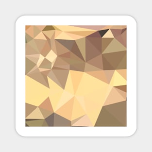 Flavescent Yellow Abstract Low Polygon Background Magnet