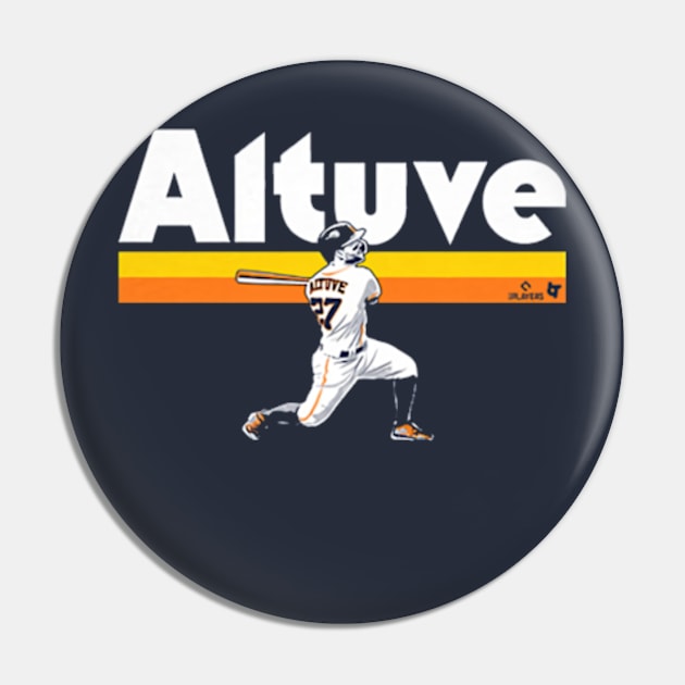 Jose Altuve Slugger Swing Pin by KraemerShop