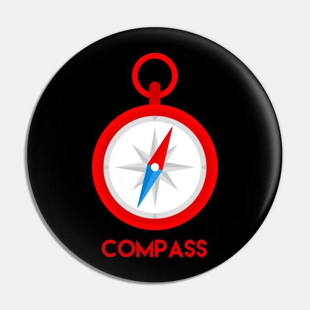 Compass Pin by Solros Backen