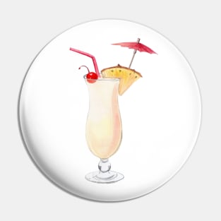 Pina colada cocktail Pin