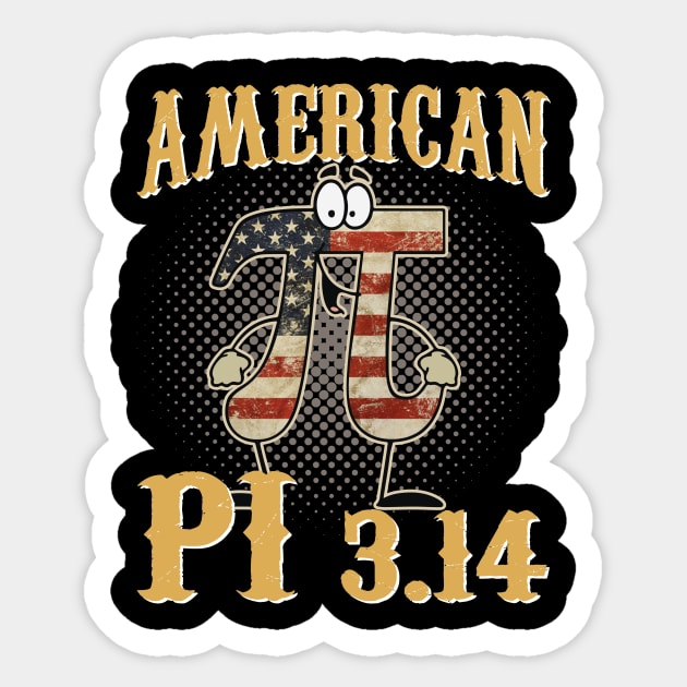 American Pi Day, Math Teacher, Funny Math Lovers - Pi Day - Sticker ...