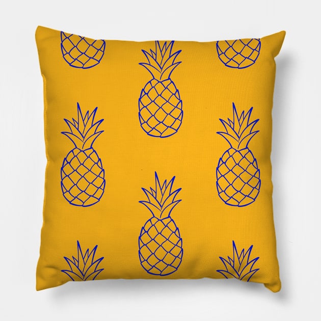 Pineapple Pattern - Pineapple Gift  - Beach Gift Pillow by Elitawesome